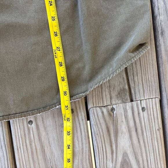 L.L. Bean Flannel Lined Shirt Button Up Factory Store Tan Large - Picture 7 of 7